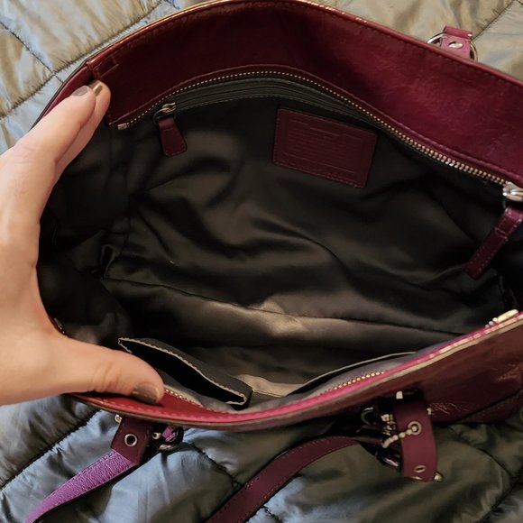 Coach bag burgandy - Picture 3 of 5